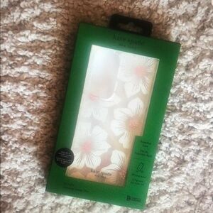 Kate Spade Floral Phone Case with White and Pink Accents
